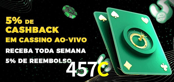 Promoções do cassino ao Vivo 457C